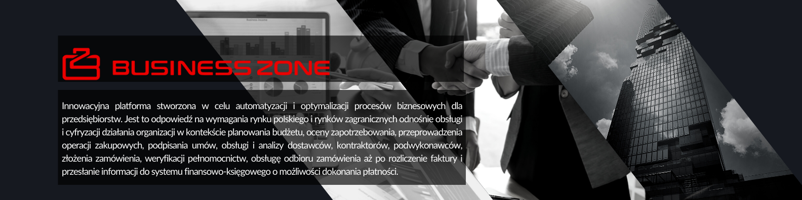 business zone nagłówek