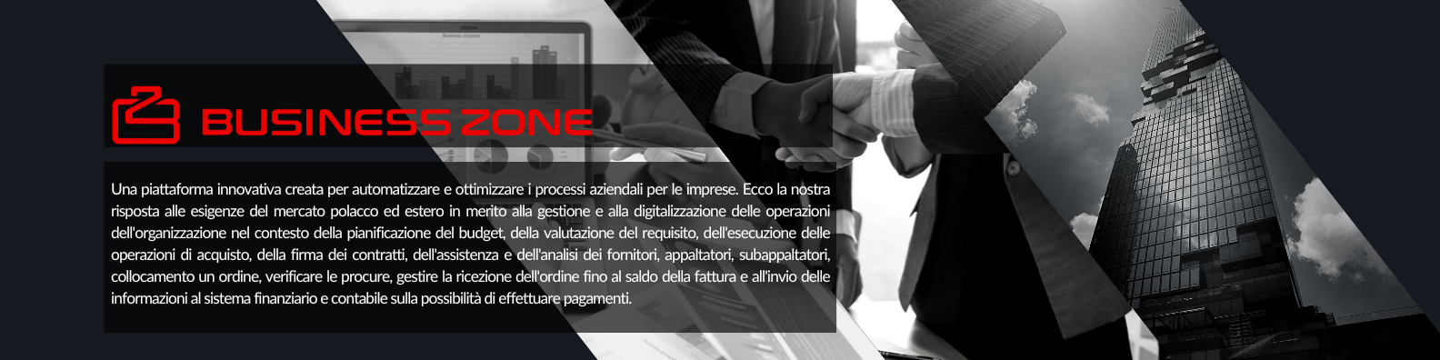 business zone header